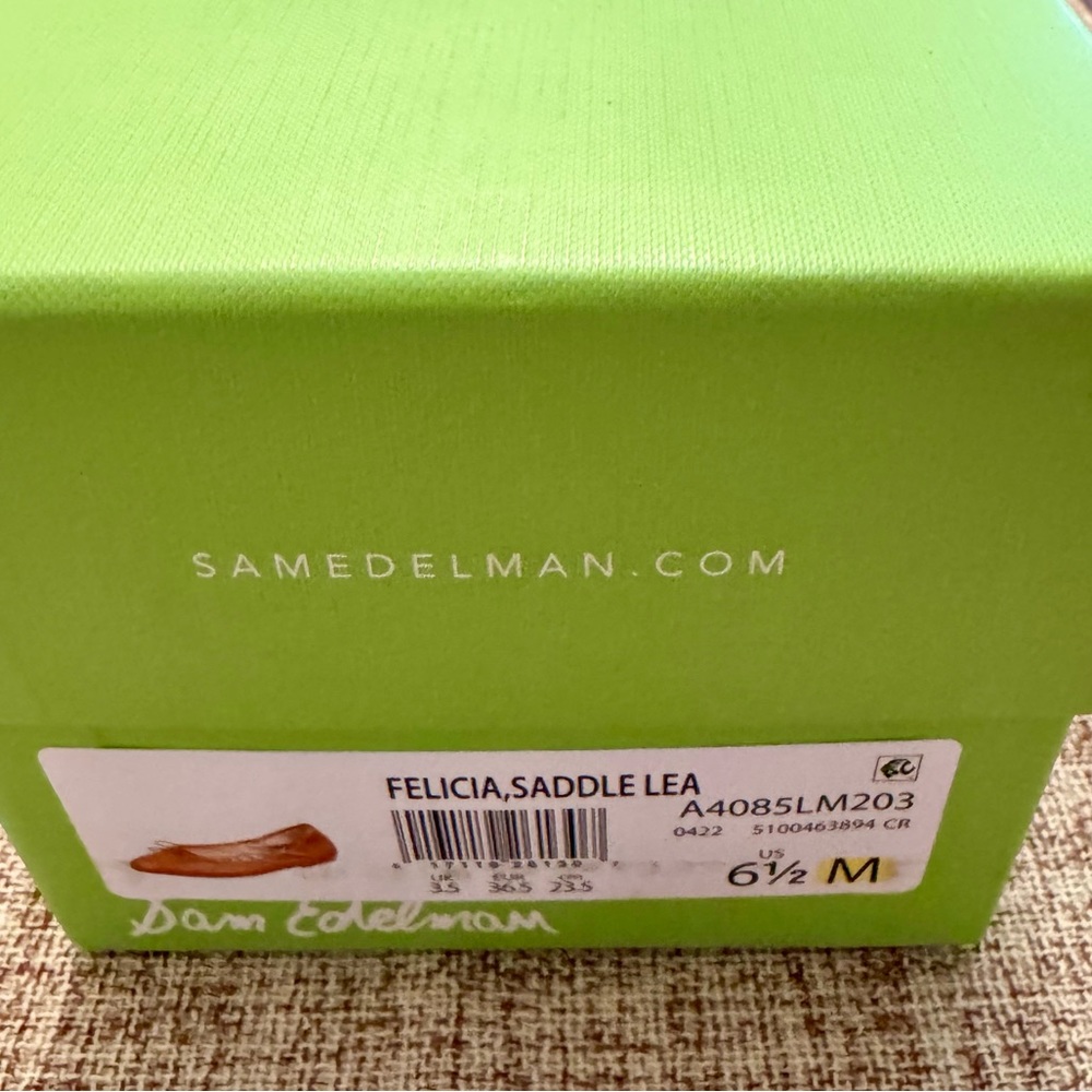 SAM EDELMAN Felicia Leather Ballet Flats - Picture 3 of 4